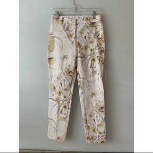 White floral pants - never worn